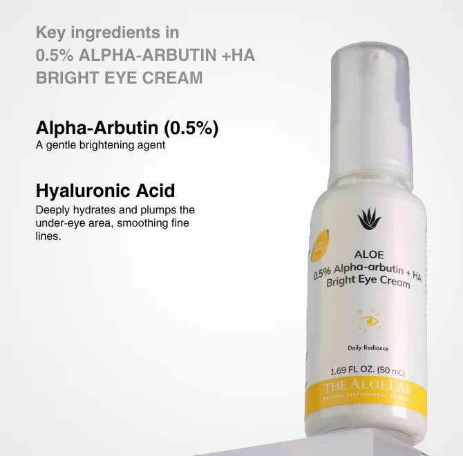 The AloeLab Aloe 0.5% Alpha-Arbutin + HA Bright Eye Cream 50 ml