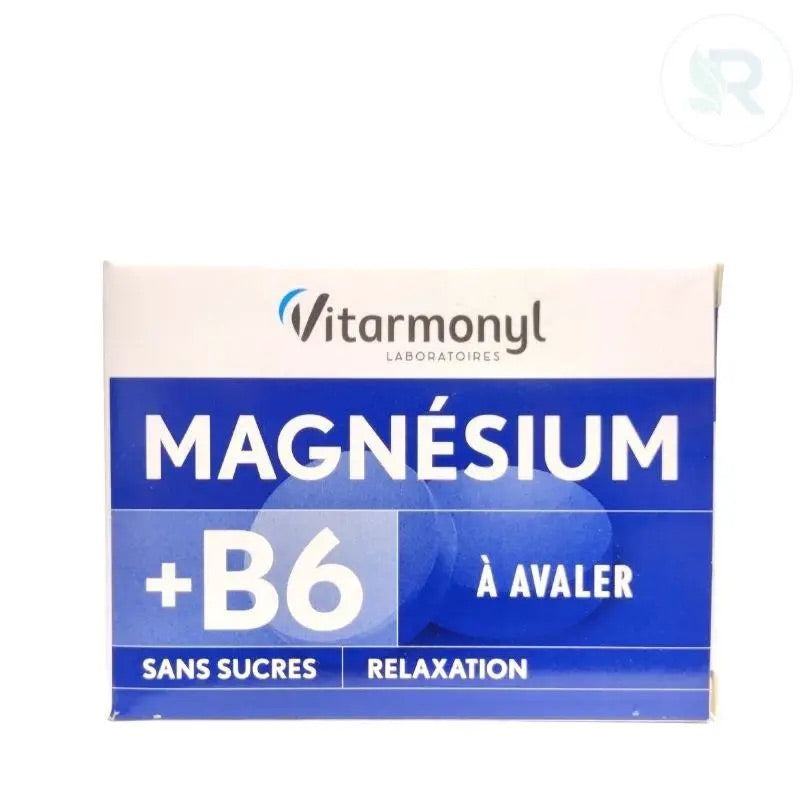 Vitarmonyl Magnesium + B6 300 mg Marine Magnesium 30 Tablets- Sugar Free, Relaxation-2
