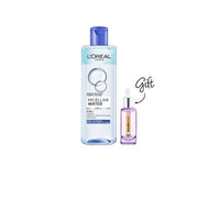 L’Oreal Paris 3-in-1 Deep Cleansing Micellar Water 400ml + Free L'Oreal Hyaluron Expert Serum 15ml Gift | Makeup Remover & Hydration-1