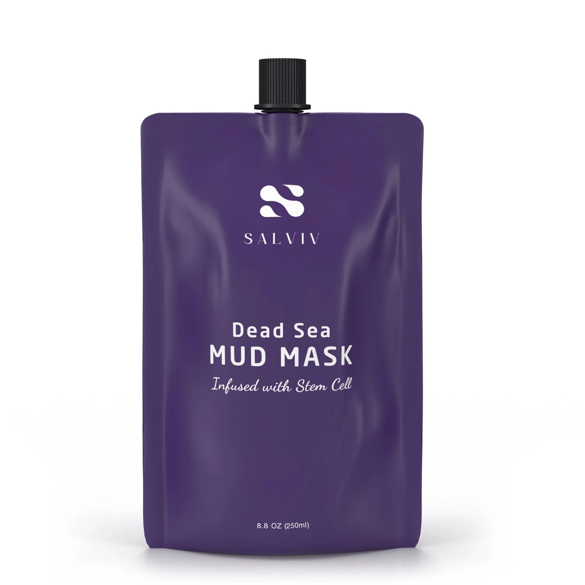 Salviv Dead Sea Mud Mask 250 ml with Stem Cell for Deep Cleansing and Skin Detox-1