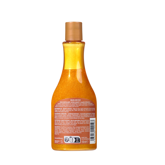 Soleil des Îles Tiare Scented Sparkling Oil 150 ml | Shimmering Oil for Sun-Kissed Glow-2