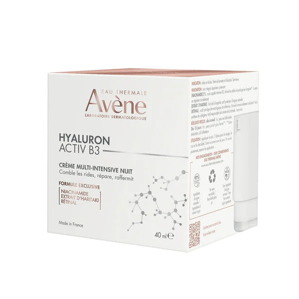 Avene Hyaluron Activ B3 Multi-Intensive Night Cream 40ML - Overnight Hydration and Anti-Aging Care-2