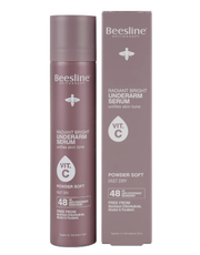 Beesline Radiant Bright Underarm Deodorant Serum with Vitamin C – 48-Hour Antiperspirant & Skin Brightening Spray, 150ml – Powder Soft-1