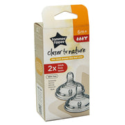 Tommee Tippee Closer to Nature Baby Bottle Teats Thick-Feed New 6 Months+-1