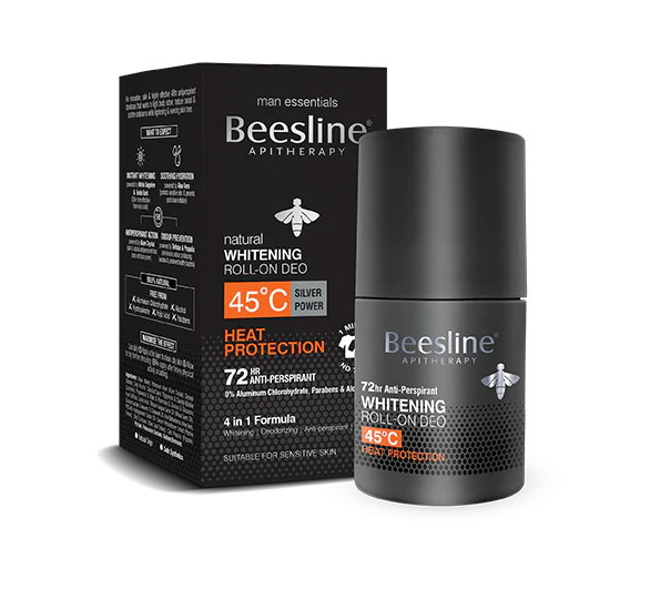 Beesline Whitening Roll On Deo Silver Power 45 Heat Protection-1