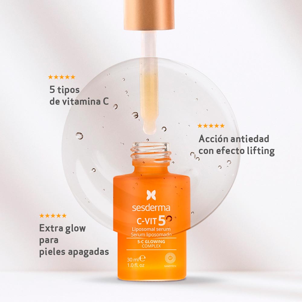 Sesderma C-Vit 5 Liposomal Serum 30ml | Vitamin C Brightening Serum