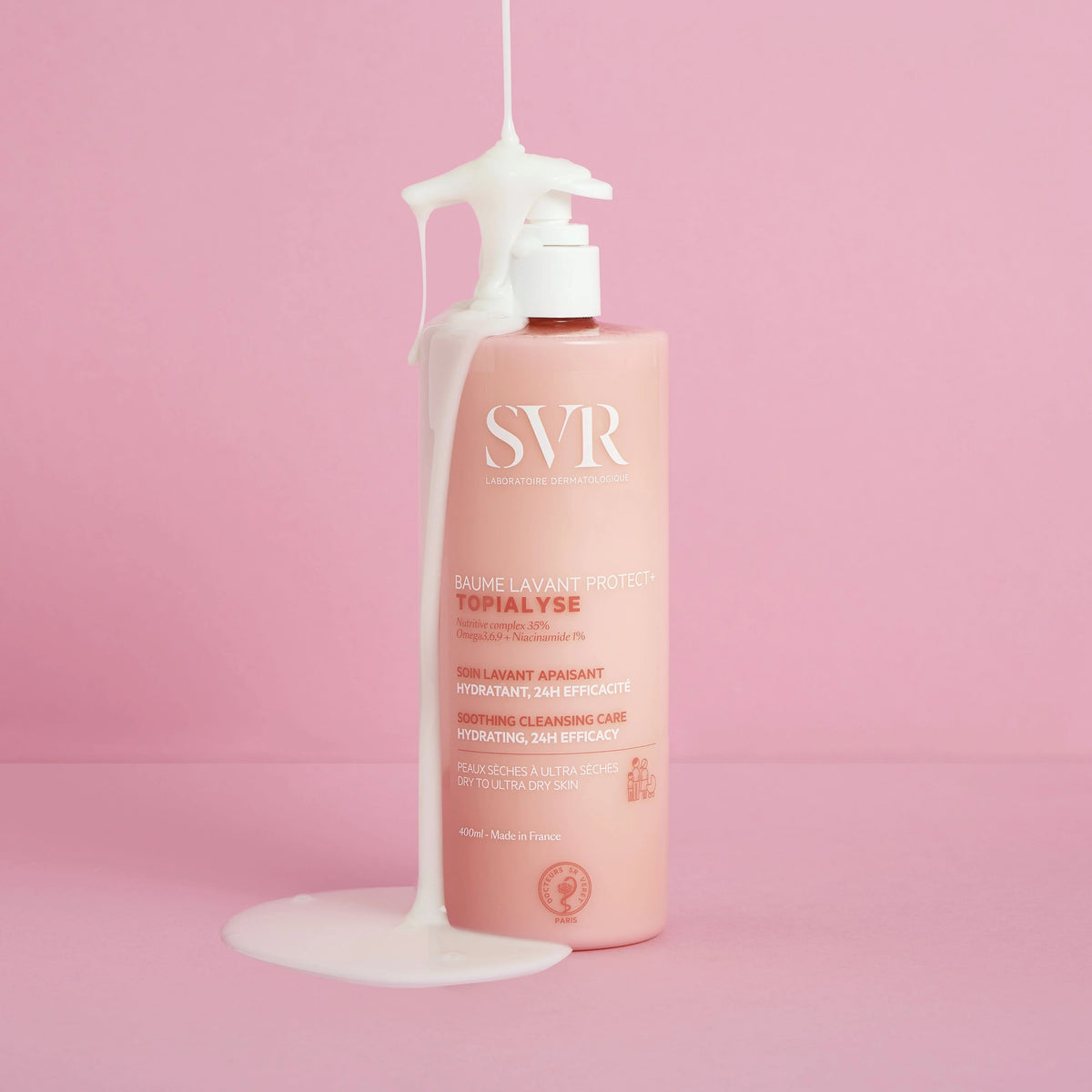 SVR Topialyse Baume Lavant Soothing Cleansing Balm for Dry Sensitive Skin enriched with Omega 3 6 9 & Niacinamide provides  hydration and skin comfort-2