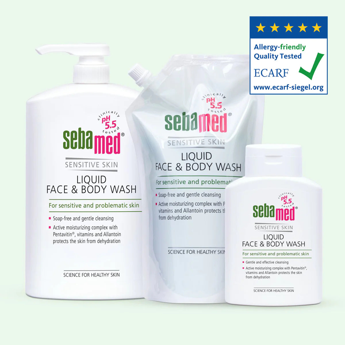 SEBAMED LIQUID FACE & BODY WASH REFILL PACK 1L-2