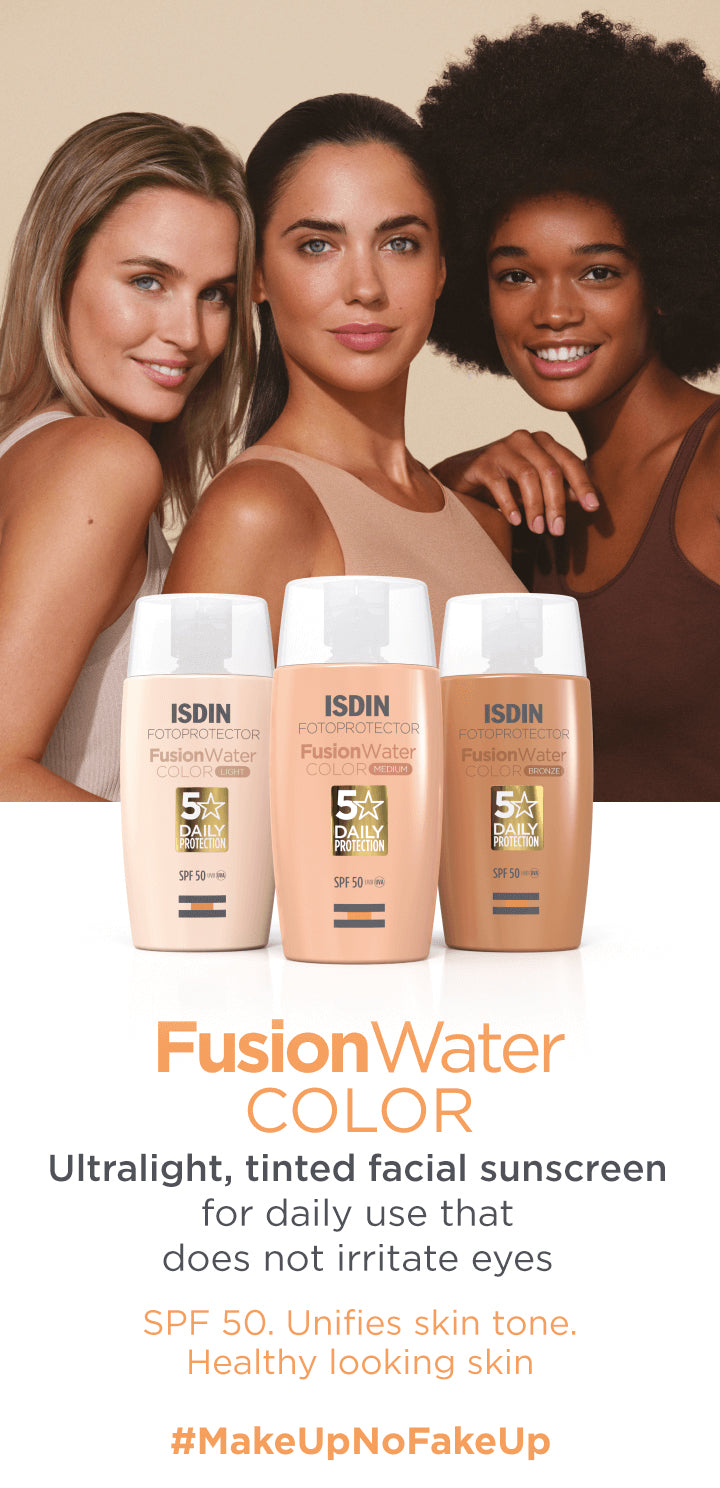 ISDIN Fusion Water Color SPF 50+ 50ml | Tinted Sun Protection for Face with High SPF - Light, Medium, and Bronze-3