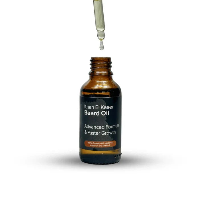 Beard Oil Khan El Kasser – Natural Softening and Growth Booster – 30ml-1