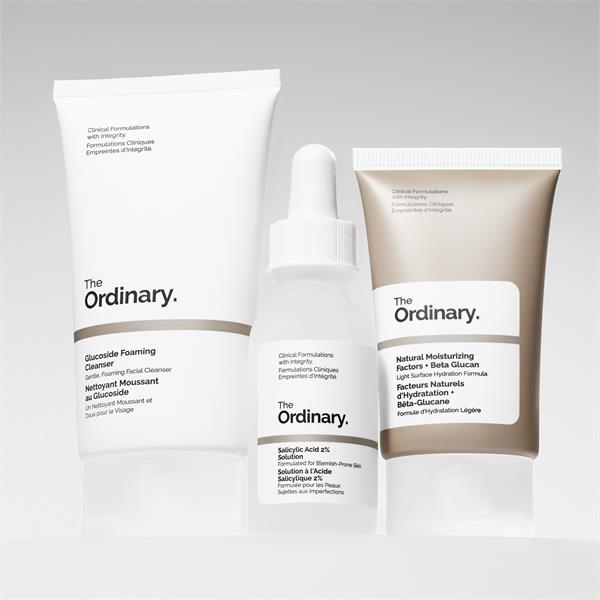 The Ordinary The Clear Set | Salicylic Acid 2% Solution + Niacinamide 10% + Zinc 1% + Squalane Cleanser