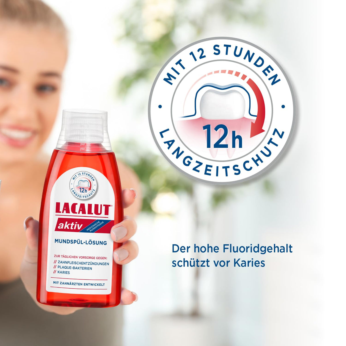 Lacalut Aktiv Mouthwash – 300ml for Healthy Gums and Plaque Control-2