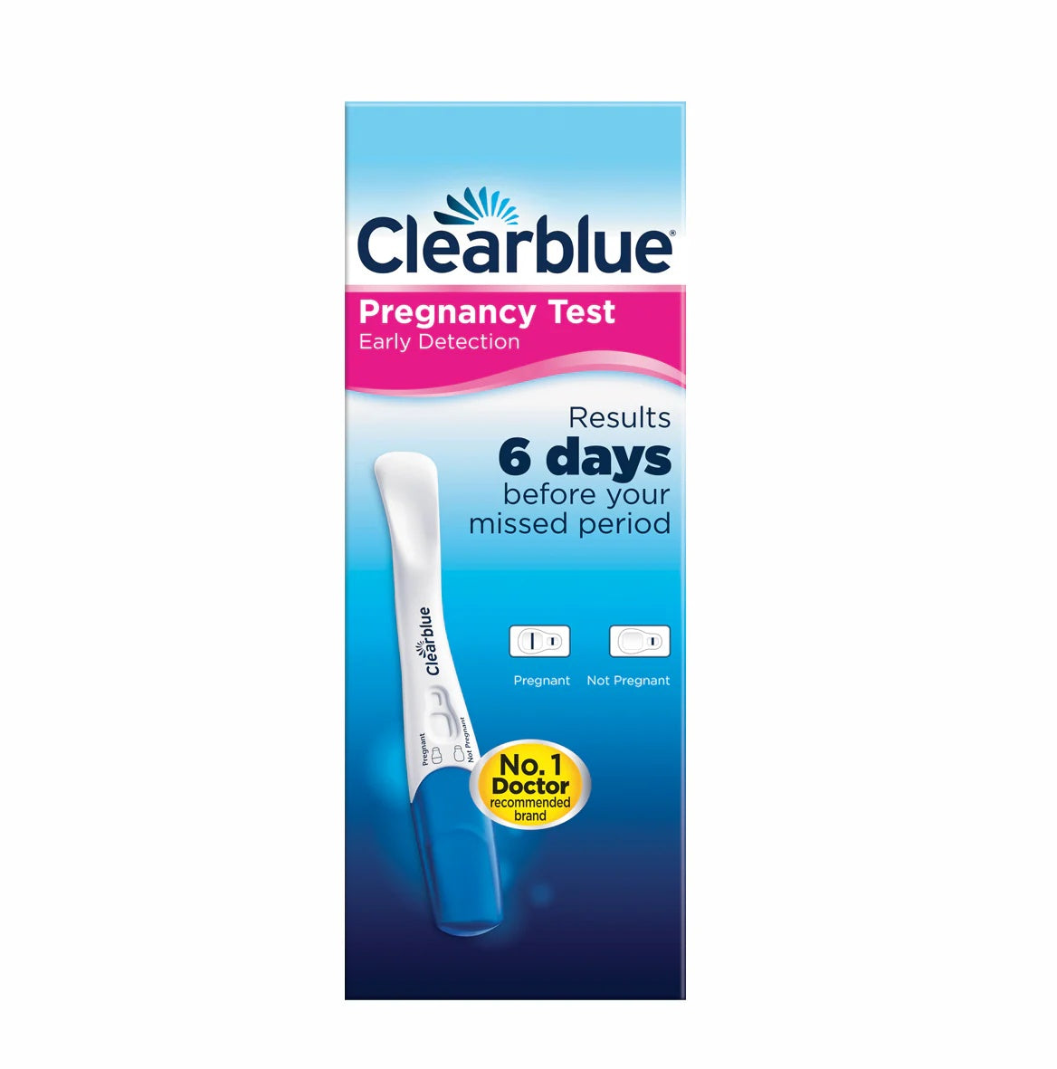 Clearblue Early Detection Pregnancy Test – Results 6 Days Before Missed Period-1