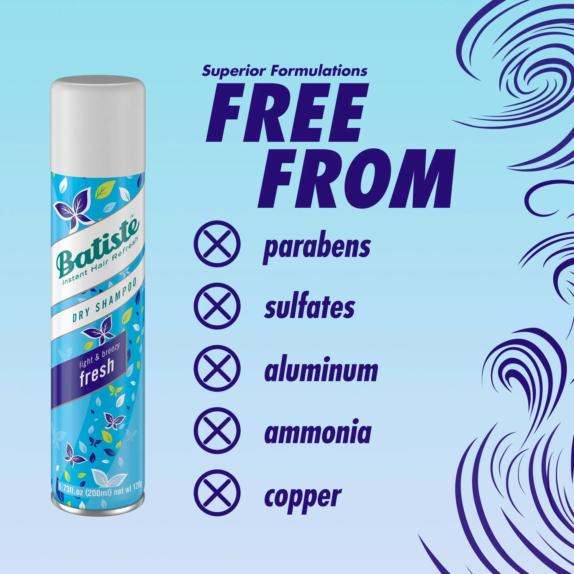 Batiste Dry Shampoo Fresh | Instant Hair Refresh, Volume & Oil Absorption-2
