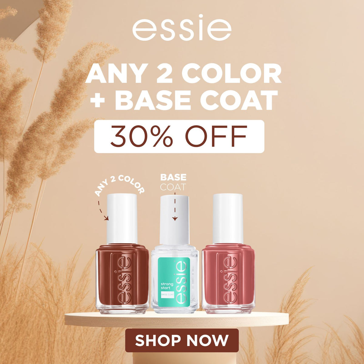 Essie Nail Polish Bundle – Get Any 2 Colors + Base Coat Get 30% Off-2