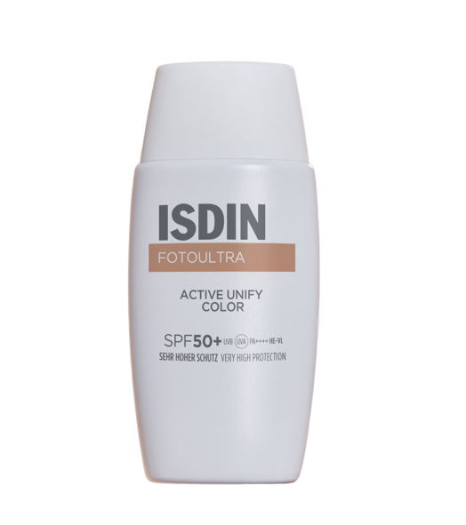 ISDIN FotoUltra 100 Active Unify Color SPF 50+ 50ml | High Protection Tinted Sunscreen with Skin Tone Unifying-2