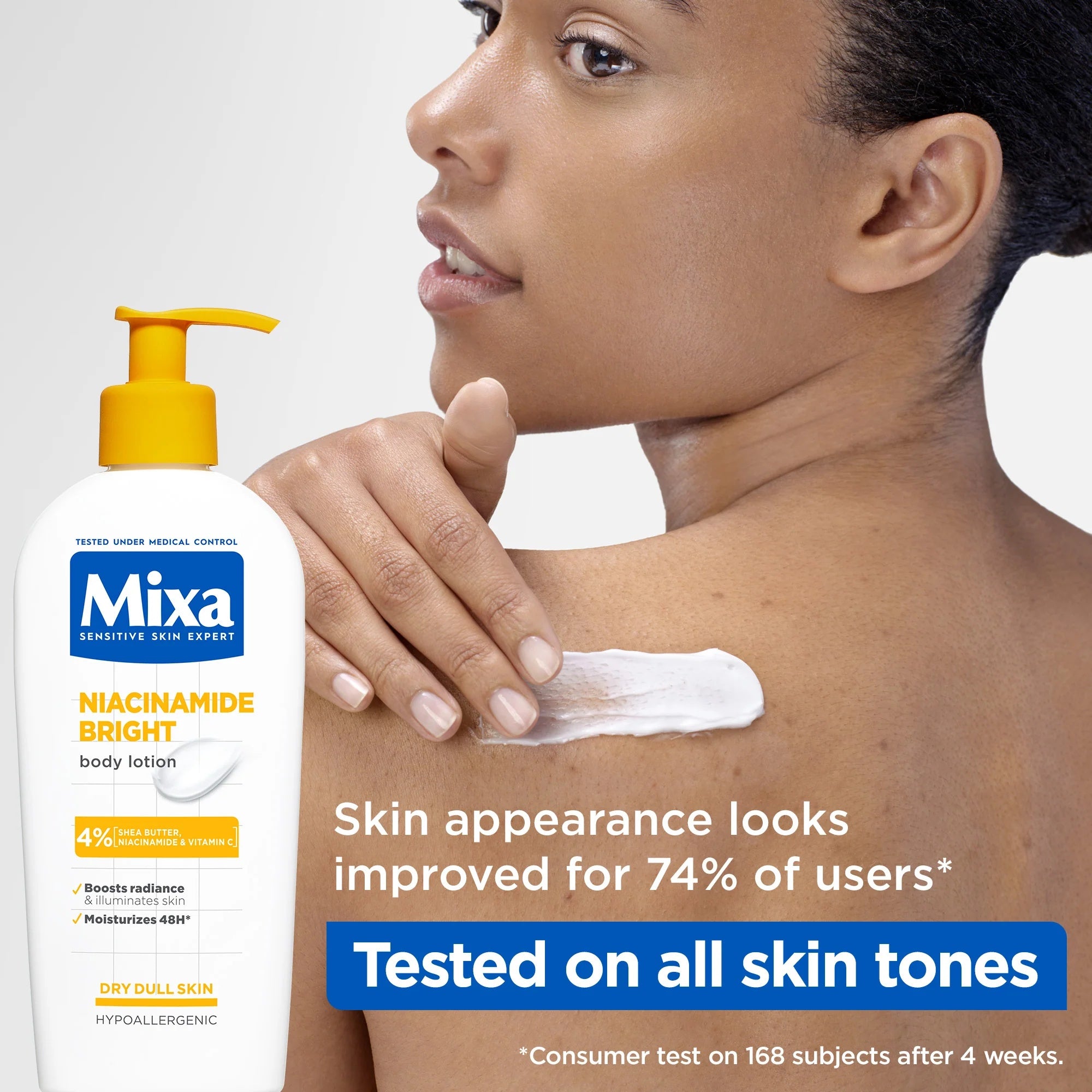 Mixa Niacinamide Bright Body Lotion 4% Niacinamide Vitamin C & Shea Butter-4