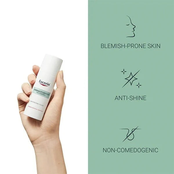 Eucerin DermoPurifyer Oil Control Adjunctive Soothing Cream 50ml | Intensive Moisturizer for Acne-Prone Skin Undergoing Medical Treatment-3