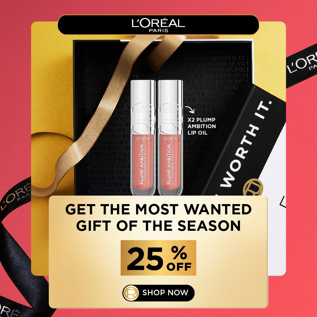 L’Oreal Paris Plump Ambition Hyaluronic Lip Oil – Any 2 Shades Get 25% Off-2