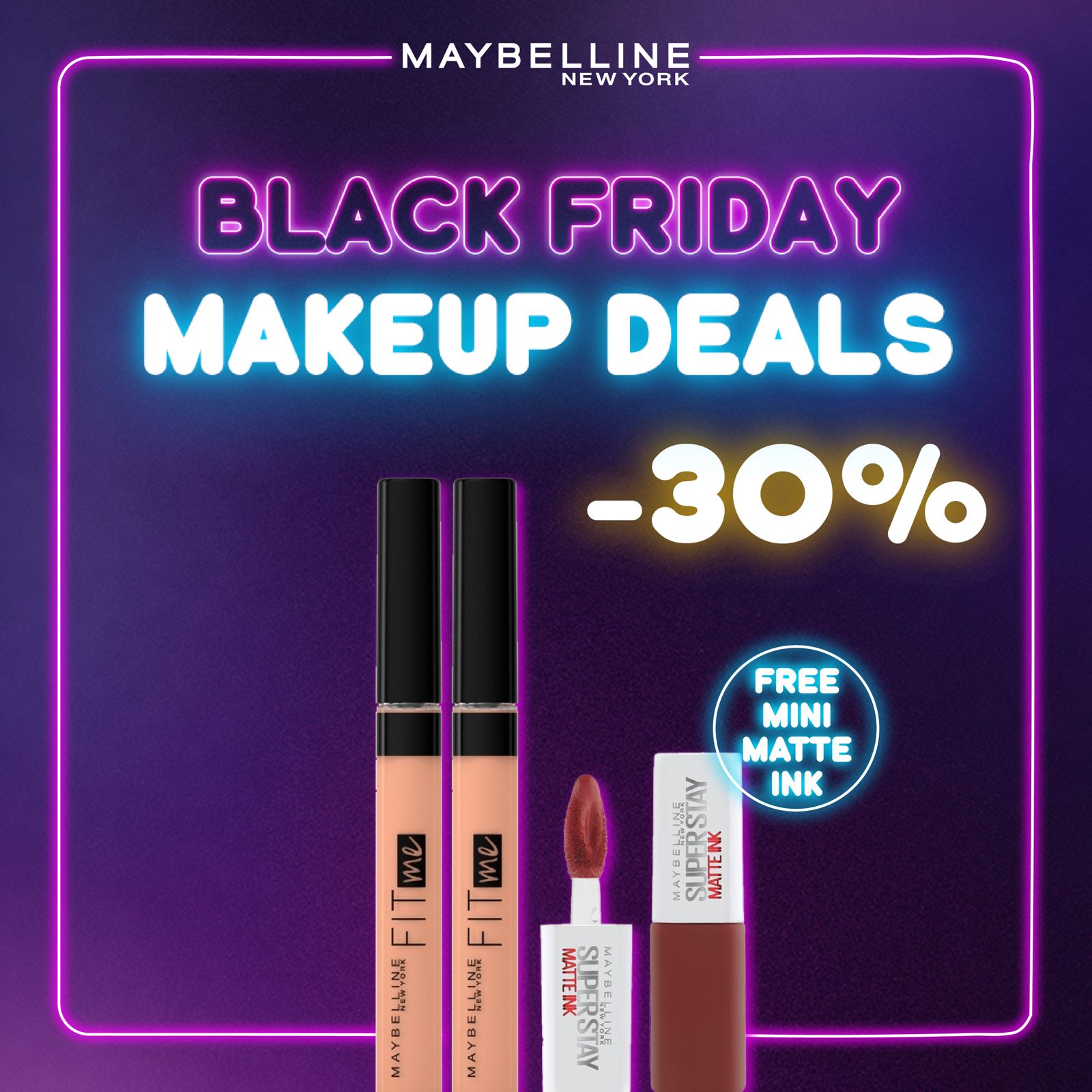 Maybelline Fit Me Concealer Black Friday Deal – 30% Off + Free Mini Matte Ink-2