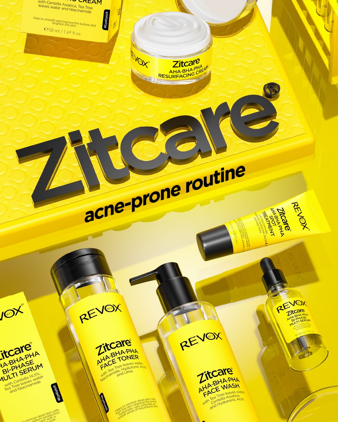 REVOX B77 JUST Zitcare AHA BHA PHA Face Wash for Gentle Exfoliation 250ml-2