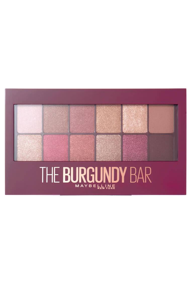 Maybelline The Burgundy Bar Eyeshadow Palette | 12 Rich, Blendable Shades for Bold Eye Looks-1