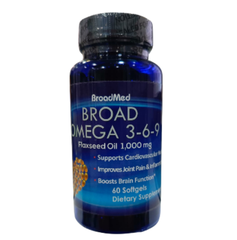 Broadmed Broad Omega 3-6-9 60 Softgels – Comprehensive Essential Fatty Acid Support-1
