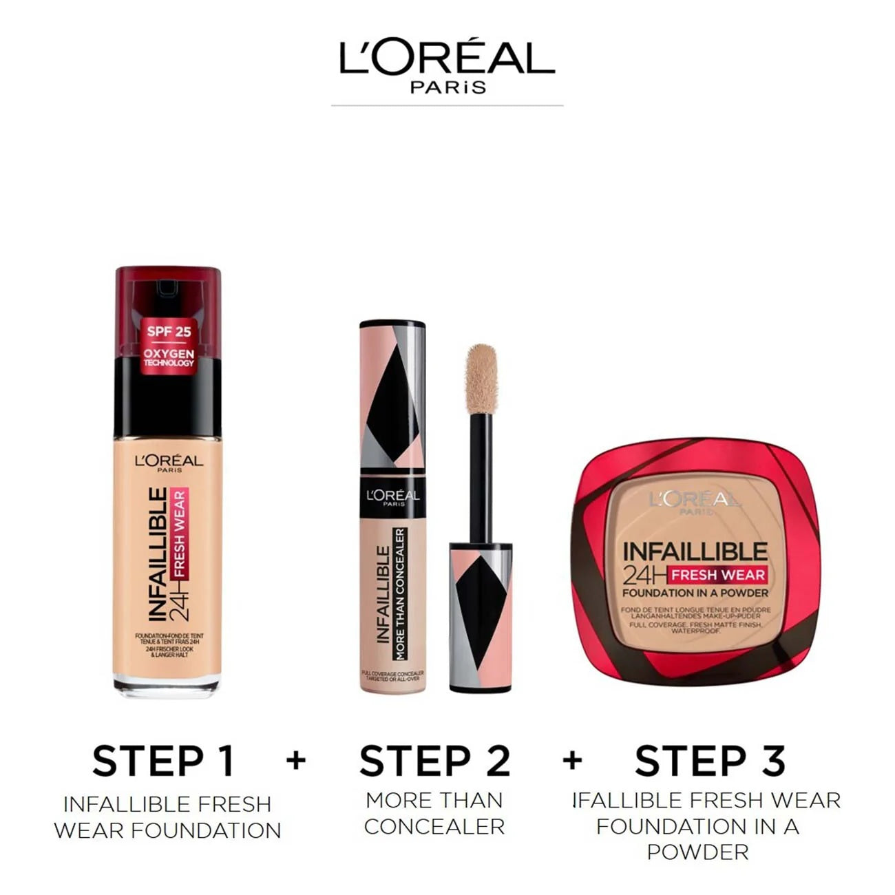 L'Oréal Infallible 24H Fresh Wear Foundation in a Powder 9g-4