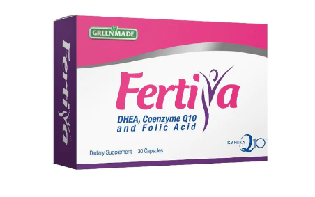 Fertiva 30 Capsules, DHEA, CO enzym Q10, Folic Acid-1