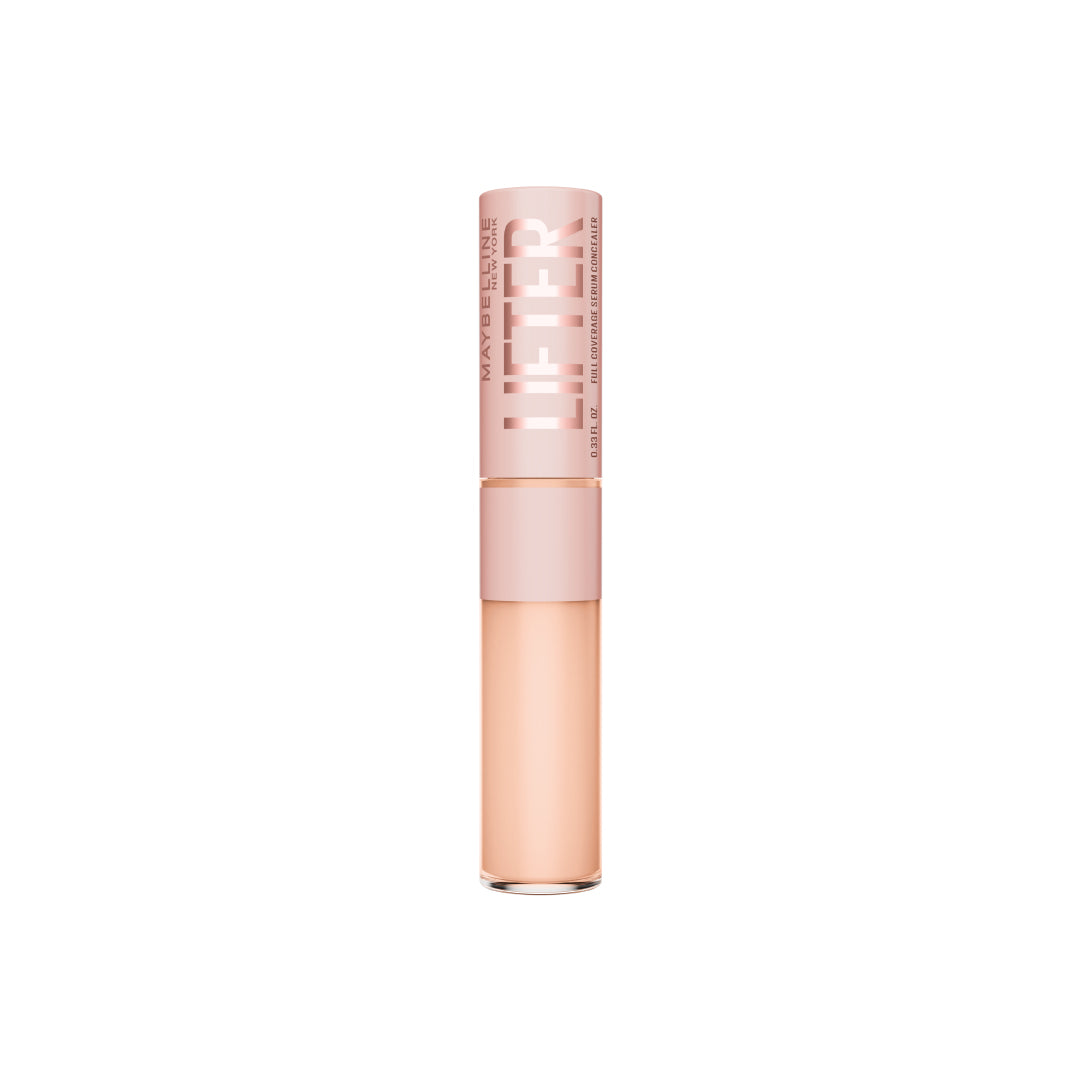 Maybelline Lifter Serum Concealer, Full Coverage, Includes 2% Peptides + Caffeine to Hydrate & Brighten Under Eyes