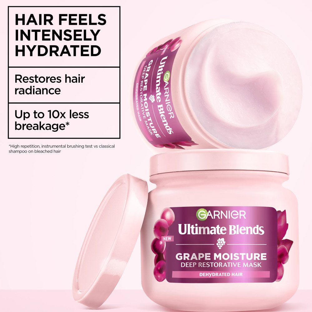 Garnier Ultra Doux Grape Moisture Hair Mask Deep Hydration and Shine Care