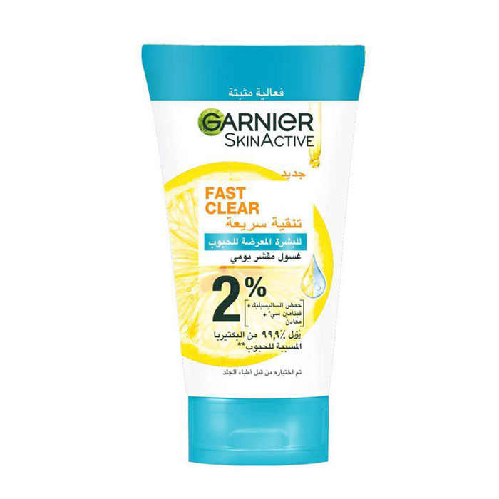 Garnier Fast Clear 3-in-1 Face Wash with Salicylic Acid and Vitamin C 150ml-1