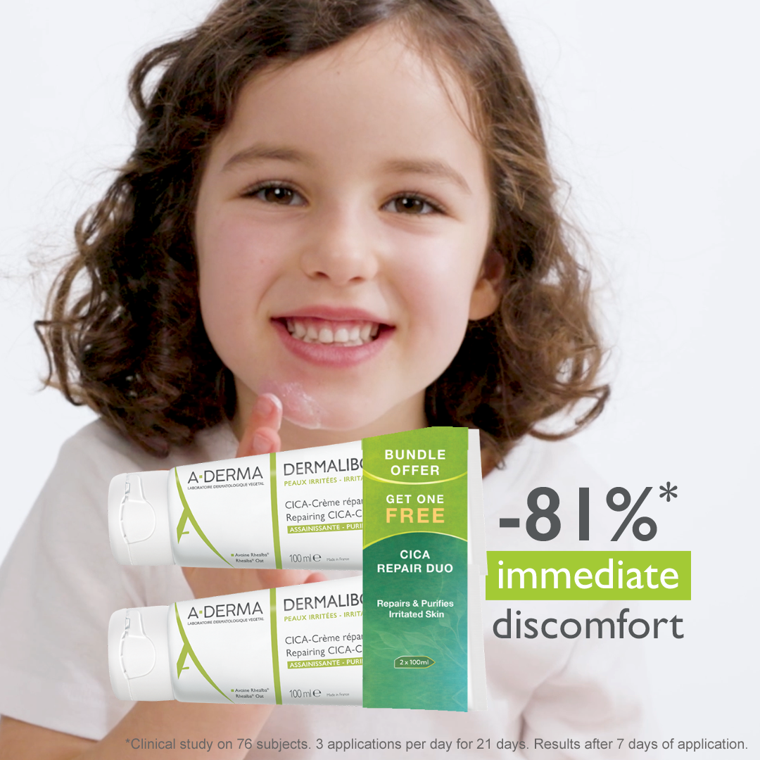 Aderma Dermalibour Cica Purifying Repairing Cream 100ml Buy 1 Get 1 Free