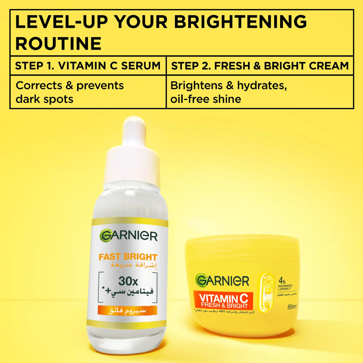Garnier Vitamin C Fresh & Bright Cream 85 ml