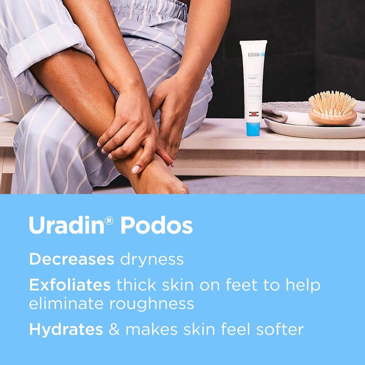 ISDIN Ureadin Podos Foot Care Gel Oil 75ml | Hydrating and Repairing Gel for Dry, Cracked Feet-5