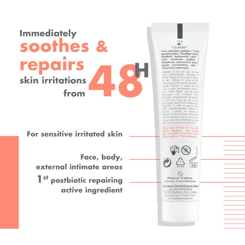 Avene Cicalfate Repairing Protective Cream 40ML - Healing and Protective Cream for Damaged Skin-4
