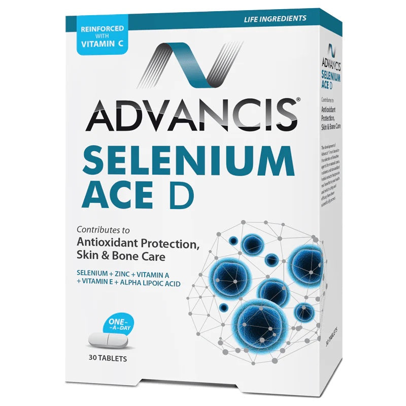 Advancis Selenium ACE D 30 Tablets – Antioxidant Skin & Bone Support-1