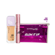Maybelline Holiday Glow Set Super Stay Foundation + Sky High Mascara with Free Pouch 20% Off-1
