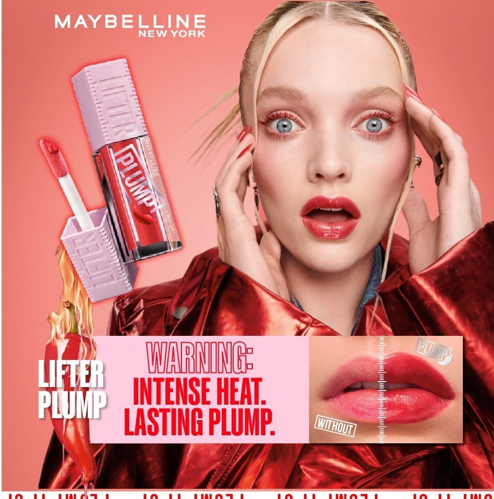 Maybelline Lifter Gloss | Plumping Lip Gloss with Hyaluronic Acid & Chilli Pepper - Pink Sting-3