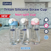Optimal Tritan Silicone Straw Cup Non-Spill – 650ml for Easy, Spill-Free Hydration-1