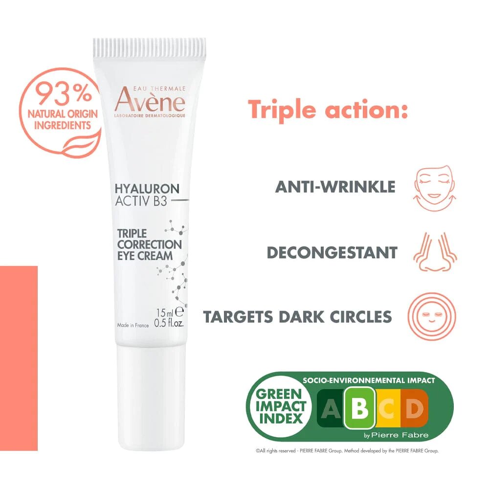 Avene Hyaluron Activ B3 Triple Correction Cream 15ML - Anti-Aging, Hydrating, and Firming-5