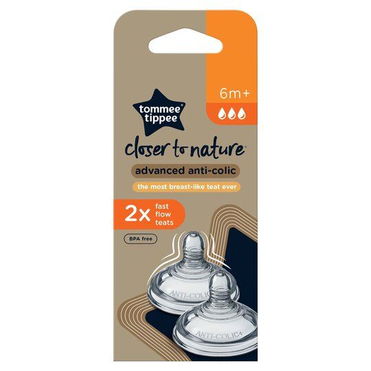 Tommee Tippee – Closer To Nature Advanced Anticolic Fast Flow Teats 6M+-1