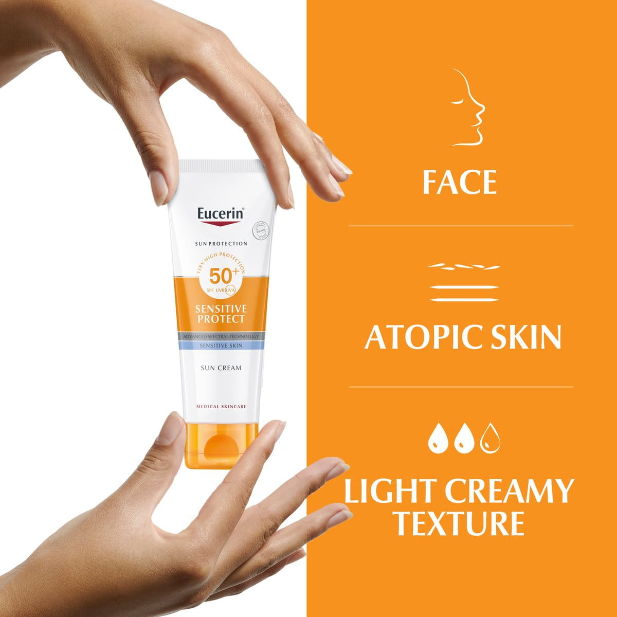 Eucerin Sensitive Protect Sun Creme SPF50-2