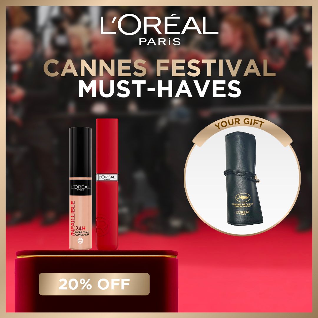 L'Oréal Infallible Concealer & Lipstick Duo – Cannes Edition with Free Pouch-2