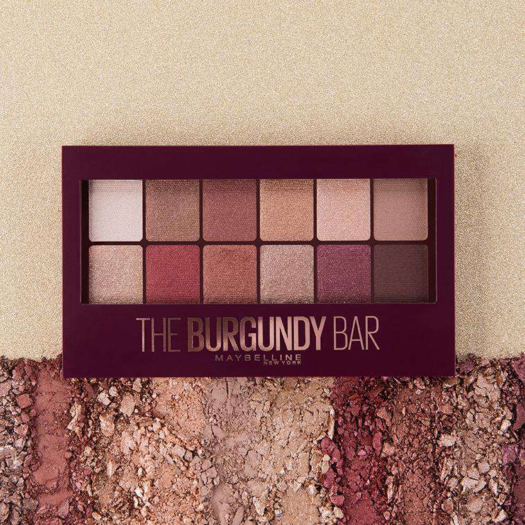 Maybelline The Burgundy Bar Eyeshadow Palette | 12 Rich, Blendable Shades for Bold Eye Looks-2