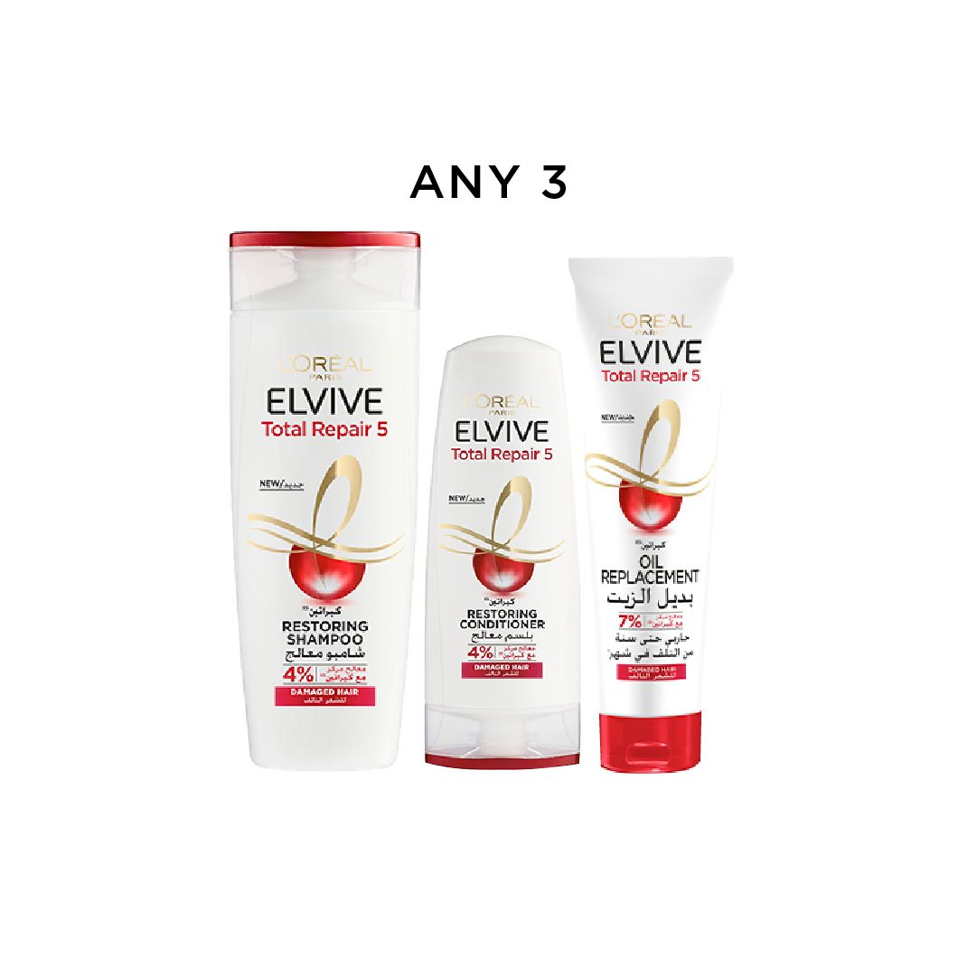 L’Oreal Elvive Total Repair 5 — Any 3 Haircare Products 20% Off-1
