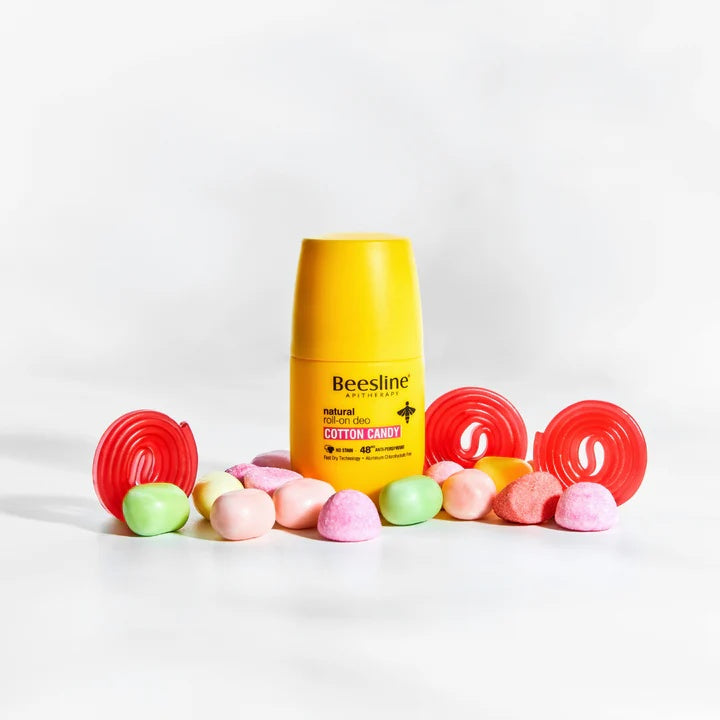 Beesline Natural Roll On Deo Cotton Candy-2