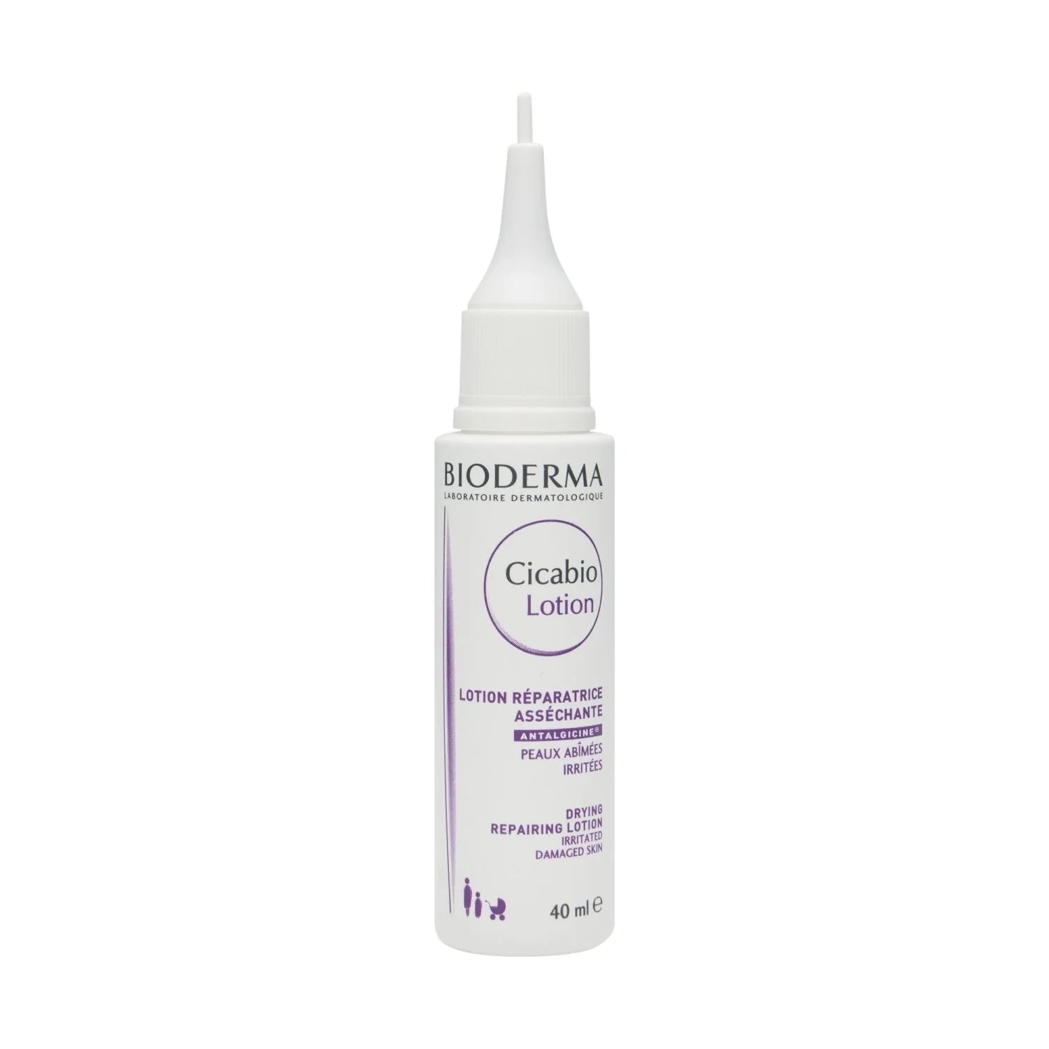 Bioderma Cicabio Drying Repairing Lotion for Oozing Skin - 40ml - Advanced Skin Recovery for Damaged and Irritated Skin-1