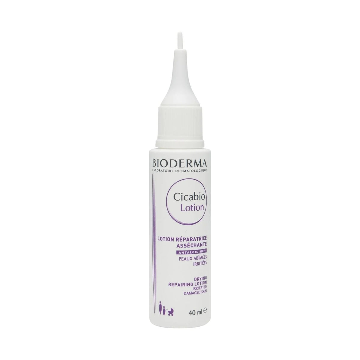 Bioderma Cicabio Drying Repairing Lotion for Oozing Skin - 40ml - Advanced Skin Recovery for Damaged and Irritated Skin-1