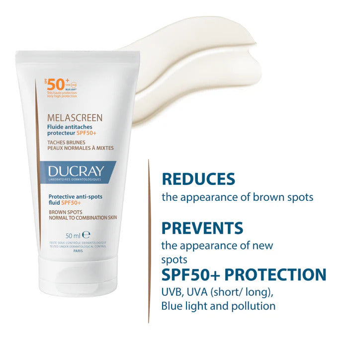 Ducray Melascreen Protective Anti-Spots Fluid SPF50+ 50ml – High Protection for Dark Spots-2